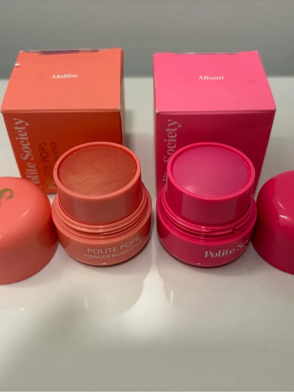 Polite Society Polite Pops Powder Blush Stick (2PC Bundle) - New In Box